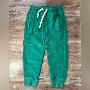 Hanna Andersson Green Drawstring Jogger Pants, 100cm/Size 4